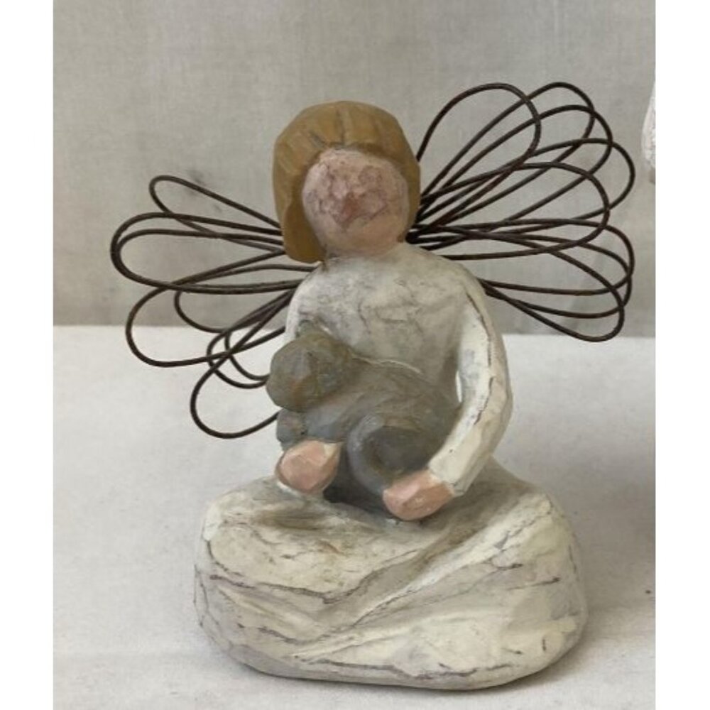 Willow‎ Tree Angel Of Comfort Figurine Hand-Painted Resin With Wire Wings